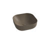 Saniterra Tuscano Diamond W42 Countertop Wash Bowl in Coffee-312028C42