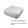 Saniterra Tuscano Quadra W44 Top Counter Wash Bowl -Reference: 312051X44