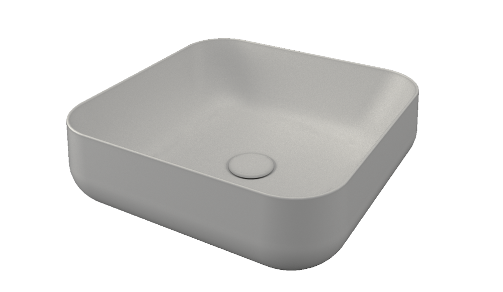 Saniterra Tuscano Quadra W44 Top Counter Wash Bowl - Cream -312051K44