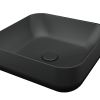 Saniterra Tuscano Quadra W44 Top Counter Wash Bowl - Graphite -312051G44