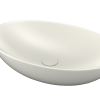 311042-60 OVAL Countertop Wash Bowl 60 cm-Cream
