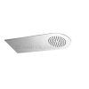 16101102St-St. steel waterfall shower head oval