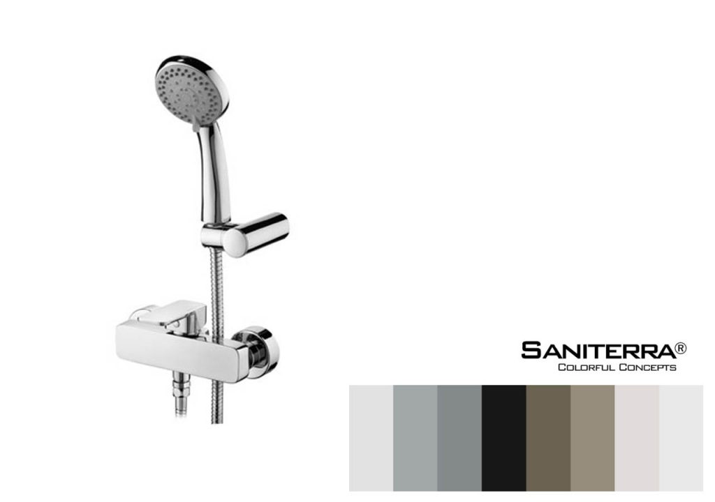 122013 Shower Mixer MOON 180 mm - Saniterra