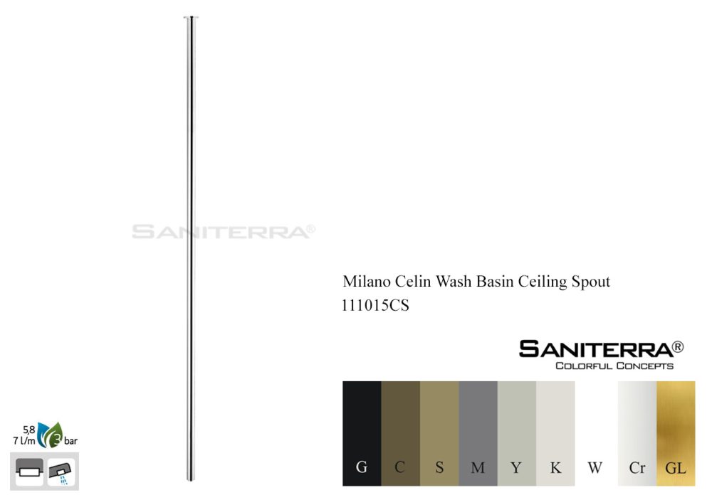 111015CS-wash basin ceiling spout Milano Celin