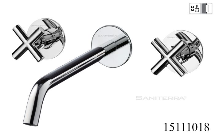 15111018-concealed 3 hole washbasin tap classica