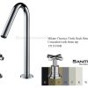 15111018B-3 hole Deck Mounted Concealed wash basin tap Milano Classica