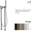 191018Fs-2 Feet Floor Mounted Bathtub mixer with hand shower milano classica