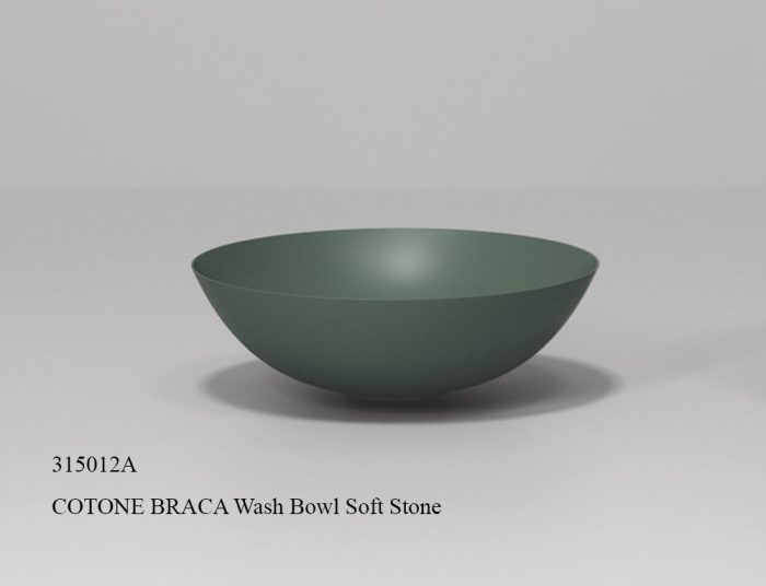 315012A-COTONE BRACA Wash Bowl Soft Stone Avocado Color