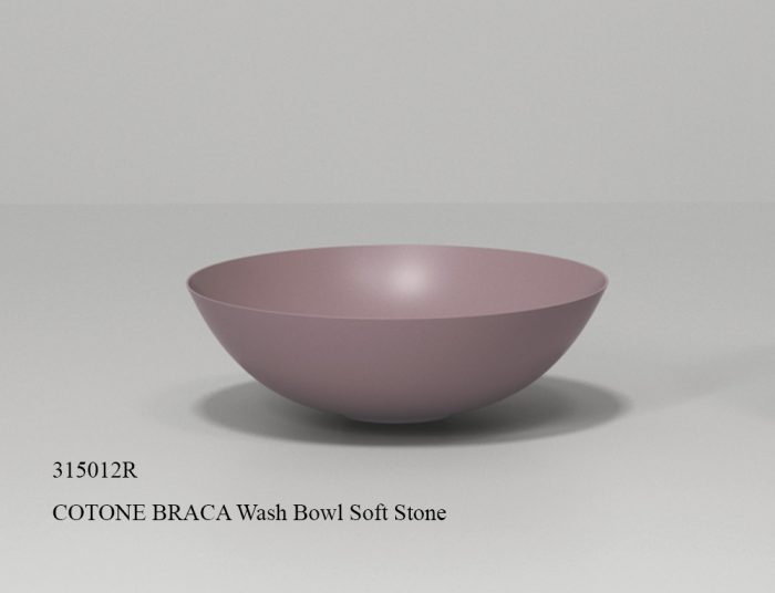 315012R-COTONE BRACA Wash Bowl Soft Stone Rose Color