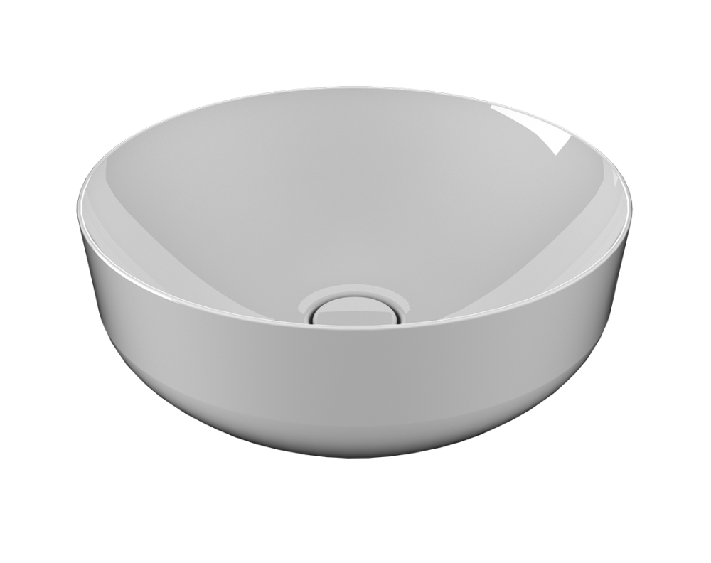 311024W42 Cute Countertop Bowl 42cm-white