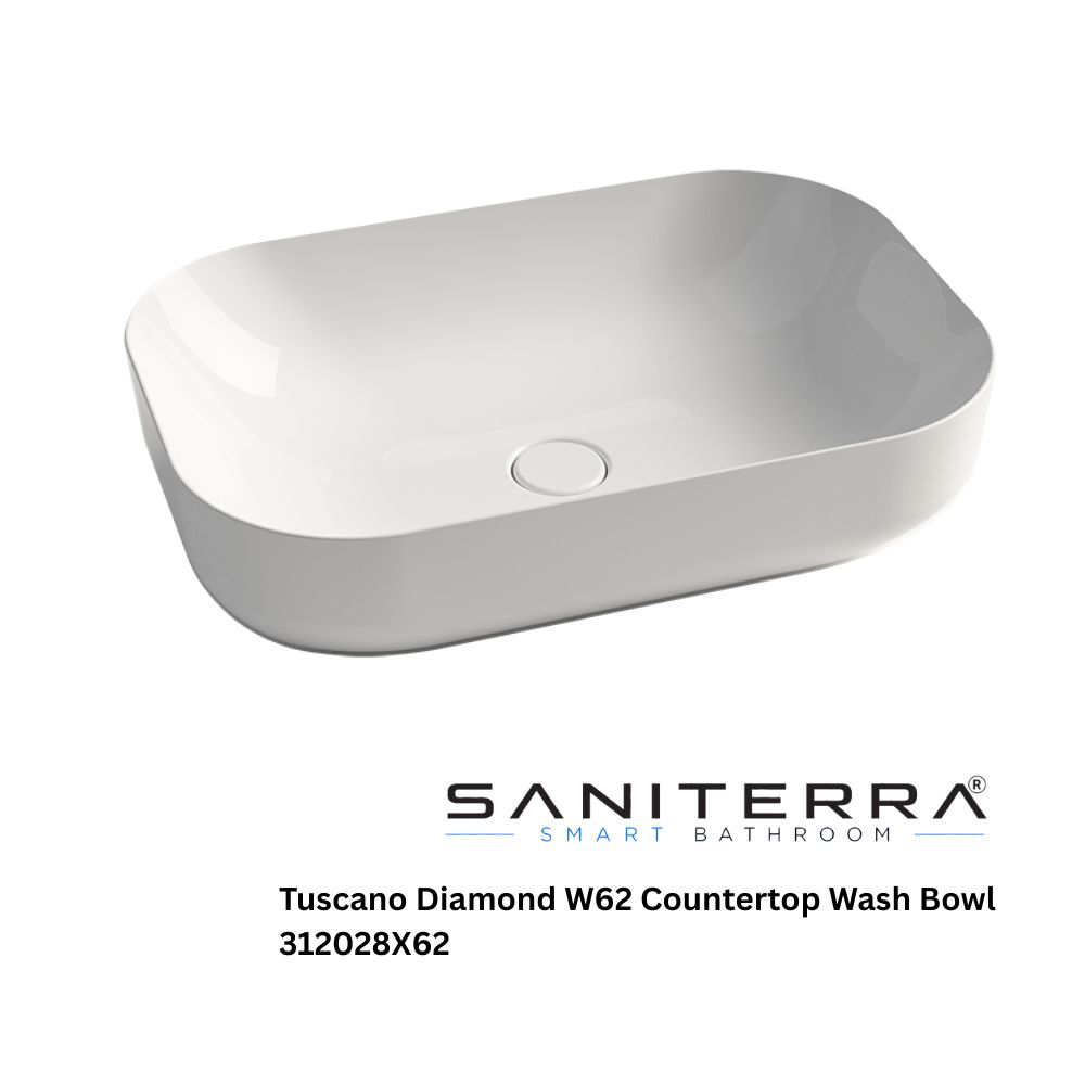 Saniterra Tuscano Diamond W62 Countertop Bowl 312028X62