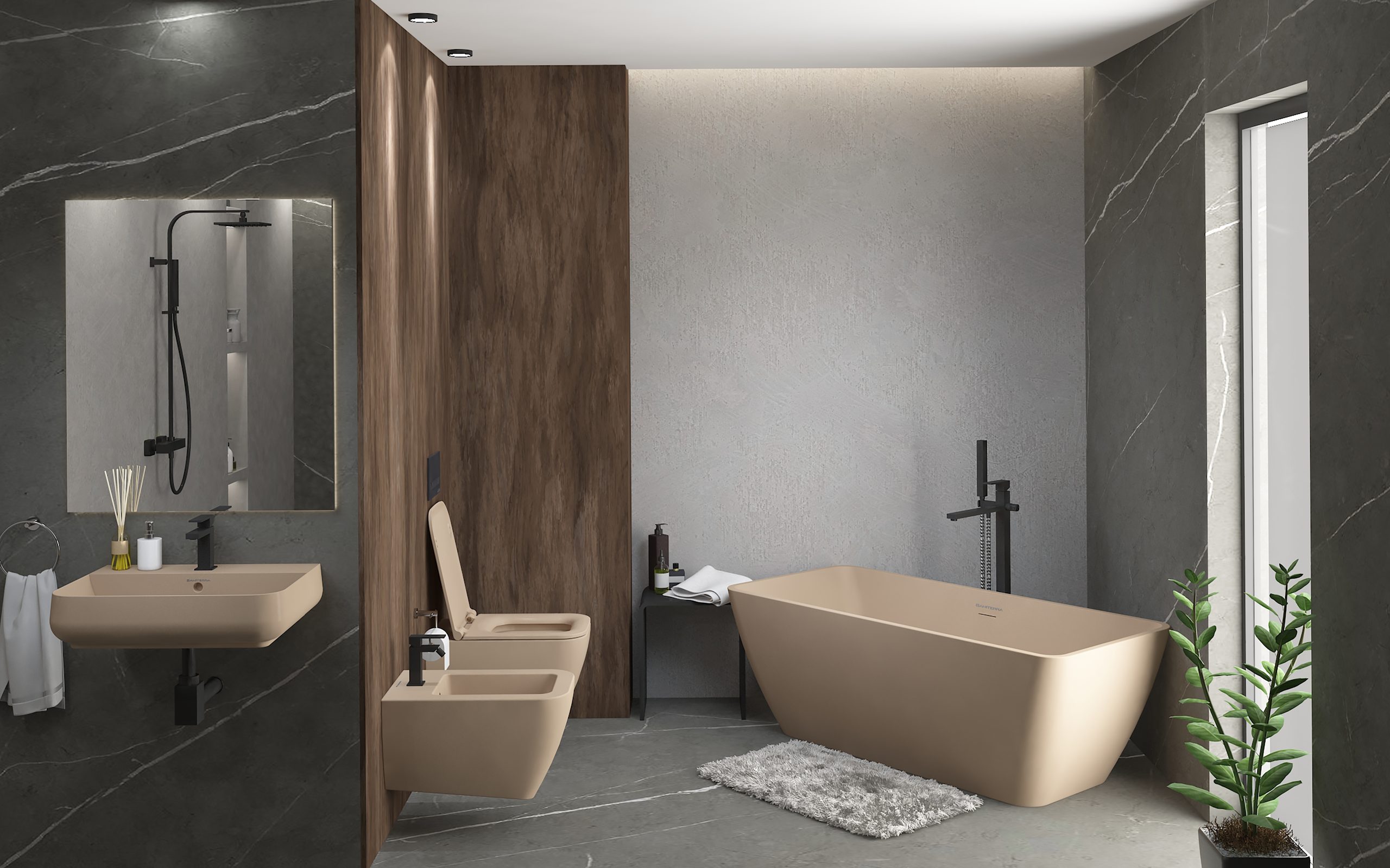 Tuscano wall mounted toilet