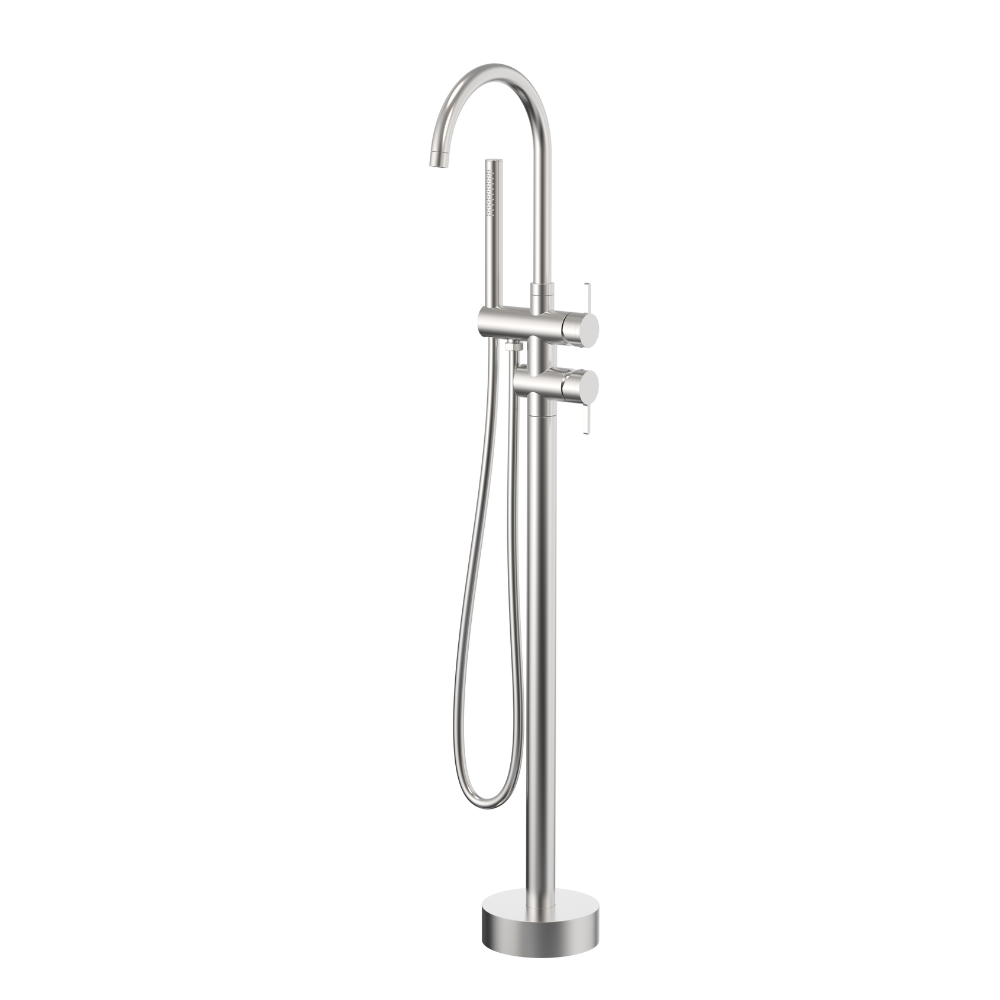 191029StCr001Fs Milano Simpo Floor Mounted Bathtub mixer with shower Kit
