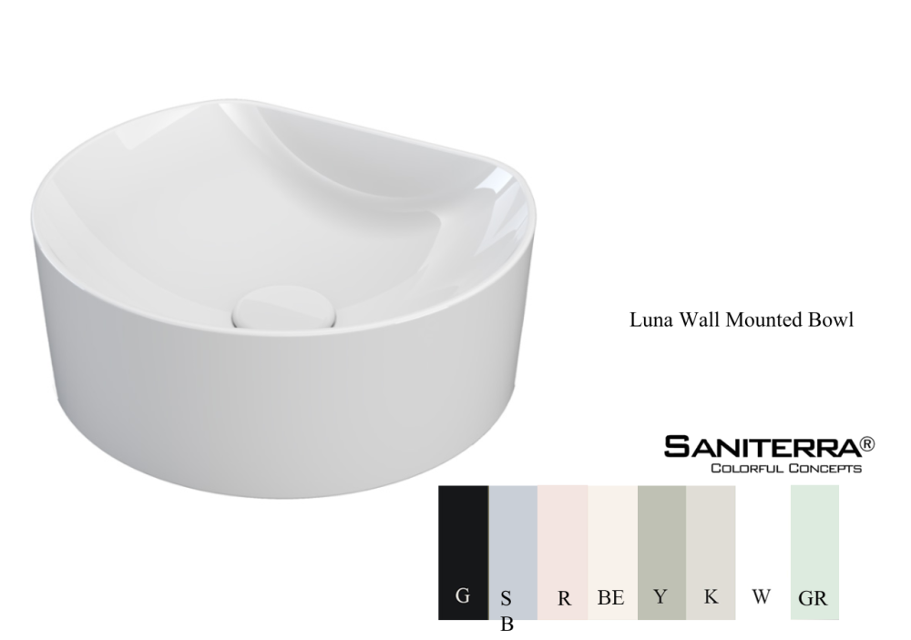 Luna wall mounted bowl