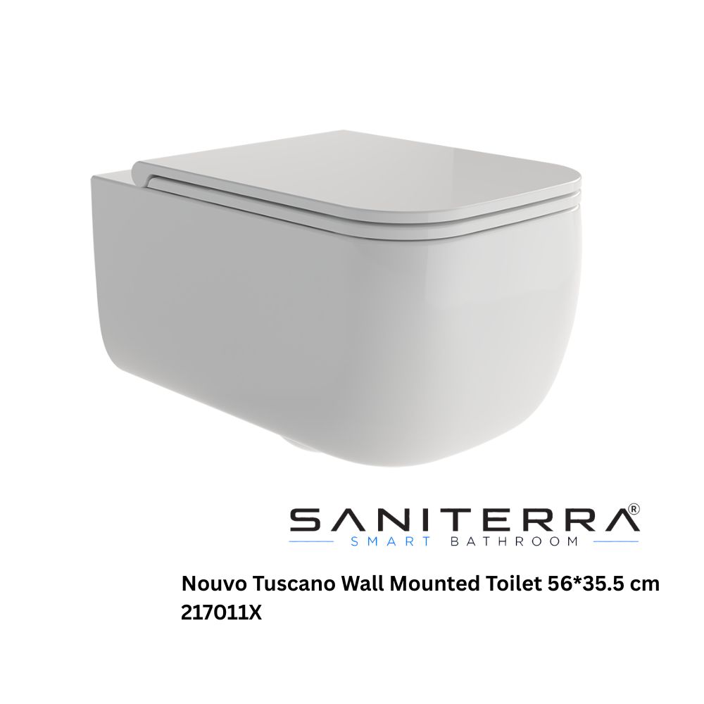 Saniterra Nouvo Tuscano Wall Mounted Toilet 56*35.5 cm- 217011X