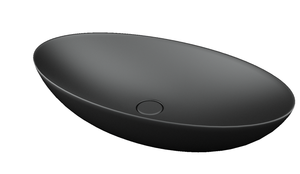 311042-70 OVAL Countertop Wash Bowl 70 cm-Graphite