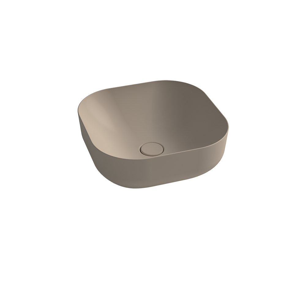 Saniterra Tuscano Diamond Wash Basin in Beige-312028B42